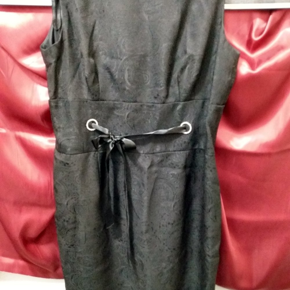 Black jacquard dress(lined)